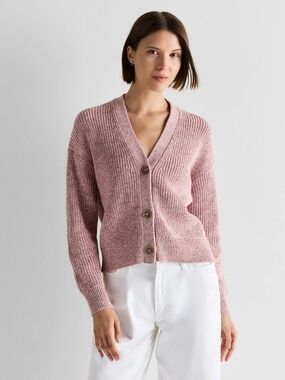 NWT Quince 100% Organic Cotton Fisherman Boxy Cropped Cardigan
